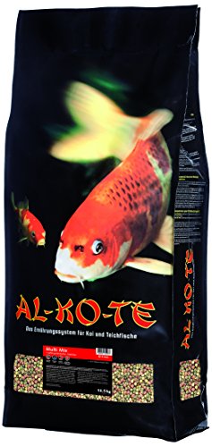 AL-KO-TE, 1-Jahreszeitenfutter für Kois, Sommermonate, Schwimmende Pellets, 6mm, Hauptfutter Multi Mix, 13,5 kg - 1