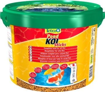 Tetra Pond Koi Sticks (schwimmfähiger Futtersticks speziell für Koi), 10 Liter Eimer Beutel - 1