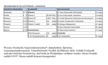 15kg Spirulina 7% Koifutter Granulat 6mm - zur excelenten Farbbildung - 2