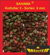 Koifutter 6 mm 3 Sorten Spezialmix 15 Kg - 1