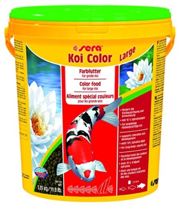 Sera 07028 KOI COLOR LARGE 21 l - Farbfutter für langlebige, farbenprächtige Koi ab 25 cm - 1