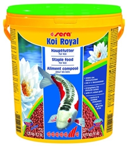 Sera 07130 KOI ROYAL LARGE 21 l - Hauptfutter für große KOI - hochwertige, schwimmfähige Pellets in 6 mm - 1