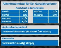 SUI JIN Teichprodukte 10kg Koi Elements - Körnung 4,5mm - Koifutter der neuen Generation - 4