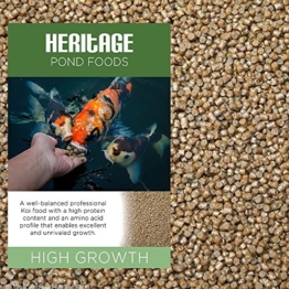 Heritage Premium-Fischfutter in Pelletform für Koi, Gartenteich, Wachstum, hoher Proteingehalt - 1