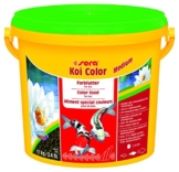 Sera 07021 Koi Color Medium 3,8 Liter (4 mm) Das Farbfutter für farbenprächtige, Vitale Koi Zwischen 12 und 25 cm - 1