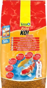 Tetra Pond Koi Sticks Hauptfutter (in Form hochwertiger, schwimmfähiger Futtersticks speziell für Koi entwickelt), 50 liters Beutel - 1