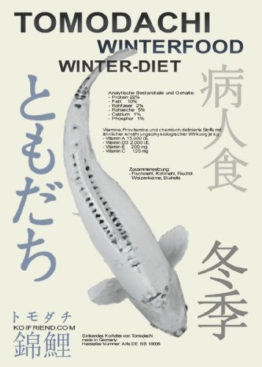 Koifutter, Sinkfutter für Koi im Winter, Tomodachi Winterfutter schont die Kräfte der Koi bei Kälte, liefert schonend Energie, Winterfood Winter - Diet 5mm sinkende Koipellets, 5kg Sack - 1