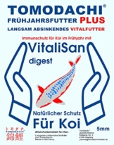 Koifutter, Frühjahrsfutter, Vitalfutter Koi, Immunsupport mit Monoglyceriden, unterstützt Futterverwertung, Organe, Verdauung, Stoffwechsel, hochverdauliches Koifutter, arktische Rohstoffe 5mm 2kg - 1