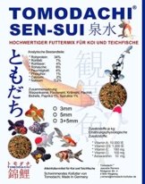 Koifuttermischung, Koifutter, Schwimmfutter, Premium Koimix 2 Color, 3 Color oder 4 Color; Teichfuttermix, Spirulina, Astax, Paprika, Krillmehl, Tomodachi SenSui KoifutterMix 15kg (4Color rot-grün-weiß-braun, 3mm Pelletgröße und 5mm Pelletgröße gemischt) - 1