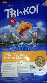 Tri Koi Futtermix ab 15° C - Koifutter aus der Schweiz - 4-5 mm (5 kg) - 1