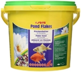 sera 07075 pond flakes 3800 ml - das lange schwimmende Flockenfutter für kleinere Teichfische - 1