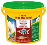 sera 07102 pond mix royal 3800 ml - Futtermischung aus Flocken, Sticks und mit 7 % Gammarus als Leckerbissen für alle Teichfische - 1