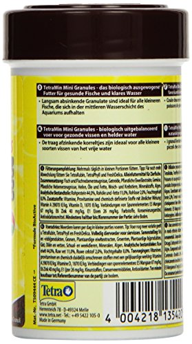 TetraMin Mini Granules (Hauptfutter in Granulatform für kleine Zierfische wie z.B. Salmler und Barben), 100 ml Dose - 4