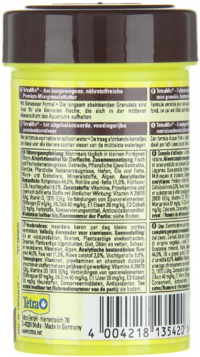 TetraMin Mini Granules (Hauptfutter in Granulatform für kleine Zierfische wie z.B. Salmler und Barben), 100 ml Dose - 6