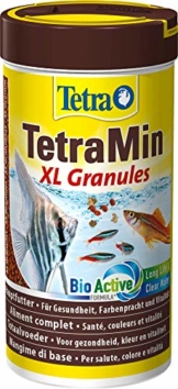TetraMin XL Granules (Hauptfutter in Granulatform für alle größeren Zierfische wie Salmler und Barben, Plus Präbiotika für verbesserte Futterverwertung), 250 ml Dose - 1