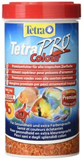 Tetra Pro Colour Premiumfutter (für alle tropischen Zierfische, Farbkonzentrat für hervorragende natürliche Farbausprägung, hoher Gehalt an Carotinoiden für farbverstärkende Wirkung), 500 ml Dose - 1