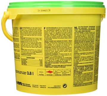 sera 07175 pond granulat 3800 ml - Hauptfutter in Stickform und schwimmfähig für alle Teichfische - 2