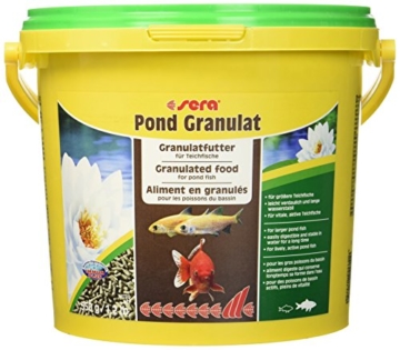 sera 07175 pond granulat 3800 ml - Hauptfutter in Stickform und schwimmfähig für alle Teichfische - 1