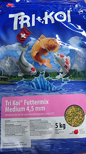 Tri Koi Futtermix kalt - Koifutter für die kalte Jahreszeit - 4,5 mm - 5 kg - 1