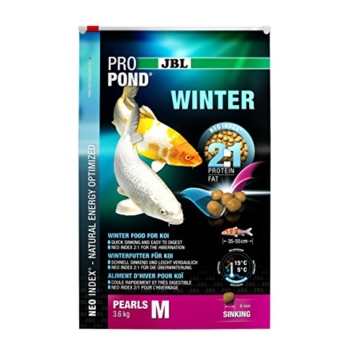 JBL Winterfutter für Koi, Sinkende Futterperlen, Saisonfutter, ProPond Winter, Größe M, 3,6 kg - 2