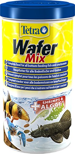 Tetra Wafer Mix - Fischfutter für alle Bodenfische (z.B. Welse) und Krebse, für gesundes Wachstum und eine bessere Widerstandskraft, 1 L - 3
