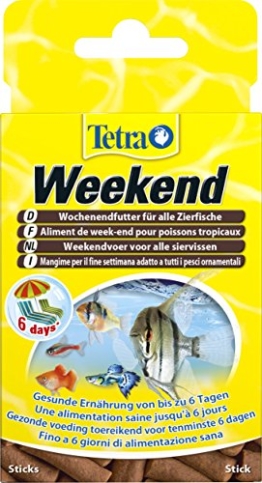 TetraMin Weekend Wochenendfutter (kompakte Futtersticks für die Versorgung aller Zierfische am Wochenende bzw. Über Zeitraum der Abwesenheit bis zu 6 Tagen), 20 Stück - 1